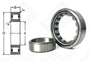 Подшипник 32210 КМ (NU210) радиальный роликовый 50-90-20 мм