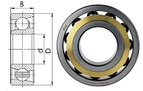 Подшипник шариковый 46322 Л (7322ACM) 110×240×50 мм ZLK