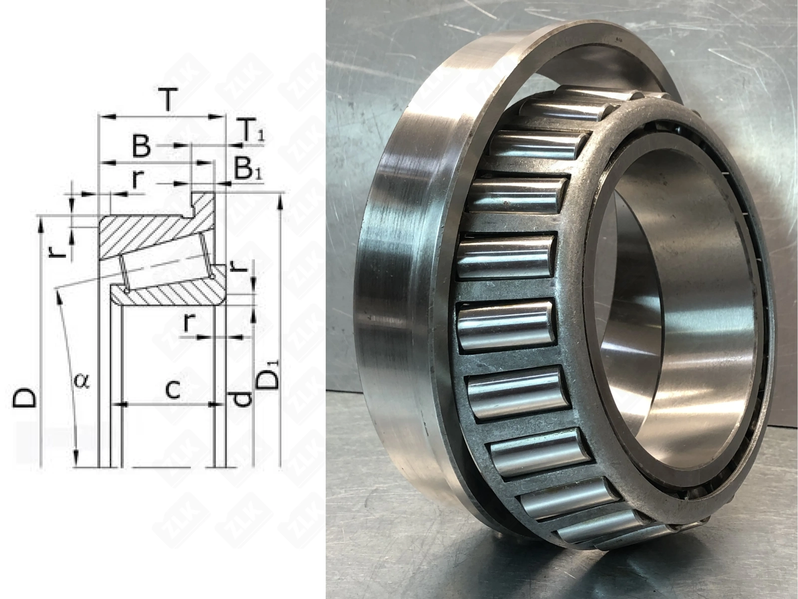 Подшипник роликовый  (74500/74850) 127×215×47.6 мм Timken оригинал
