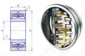 Подшипник 3618 H (22318CAW33,22318MBW33) радиальный роликовый самоустанавливающийся 90-190-64 мм