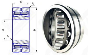 Подшипник 53624 Н (22324EW33) радиальный роликовый самоустанавливающийся 120-260-86 мм