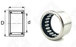 Подшипник HK2216 радиальный игольчатый 22-28-16 мм