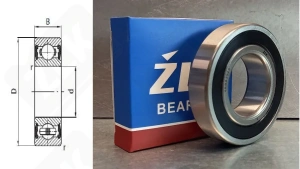 Подшипник VKBA3923 (GRW108 713623440 VKBA3924 DG4080WRKBSH2C4) радиально-упорный шариковый 40-80-23 мм