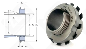 Втулка закрепительная H205 SKF 20-25-26 мм