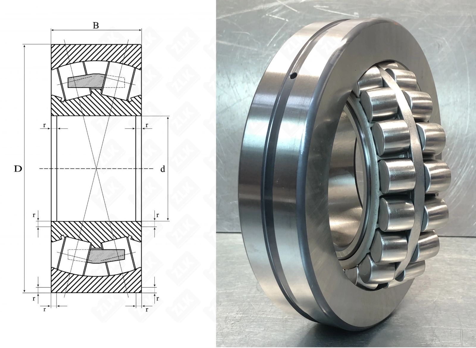 Подшипник роликовый  (21320 EC3 SKF) 100×215×47 мм SKF оригинал