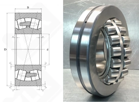 Подшипник 21320EC3 радиальный роликовый самоустанавливающийся 100-215-47 мм