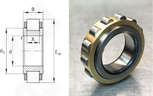 Подшипник 502219Л (RN219M) MKR радиальный роликовый 95-154,5-32 мм