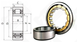 Подшипник 32319Л (20) (NU319EMC3) радиальный роликовый 95-200-45 мм
