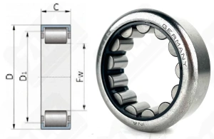 Подшипник F66263 радиальный роликовый 35,5-57,2-17,7 мм