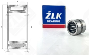 Подшипник NK12/16 радиальный игольчатый 12-19-16 мм