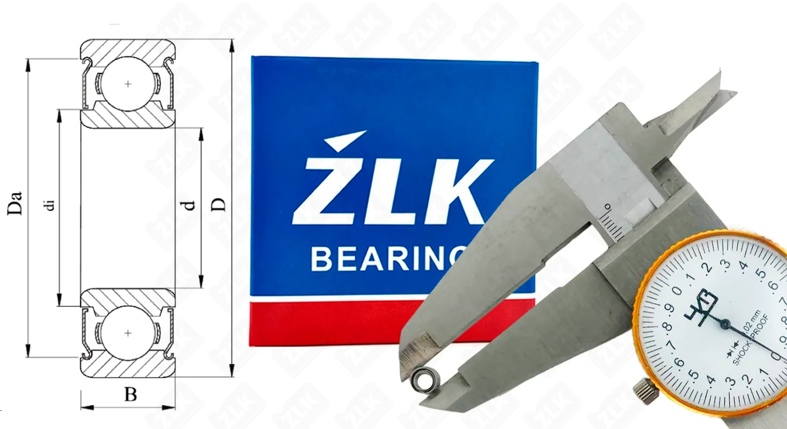 Подшипник шариковый  (MR74) 4×7×2 мм ZLK