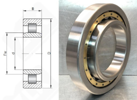 Подшипник 32234 Л (NU234M) радиальный роликовый 170-310-52               