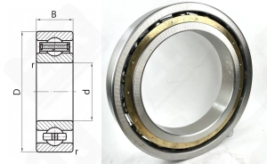 Подшипник 180Л (6080M) радиальный шариковый 400-600-90 мм