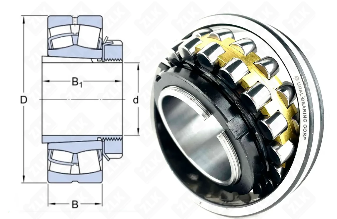 Подшипник роликовый 13514Н (22216KMBW33+H316) 70×140×59 мм UBC