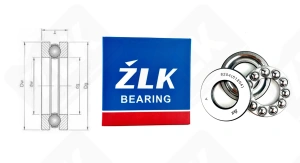 Подшипник 8204 (51204) упорный шариковый 20-40-14 мм