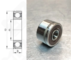 Подшипник B8-85T12DDNCXMC3E радиальный шариковый 8-23-14 мм
