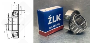 Подшипник 3007208А (33208) радиально-упорный роликовый конический 40-80-32 мм