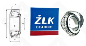 Подшипник 7517 (32217) радиально-упорный роликовый конический 85-150-38,5 мм