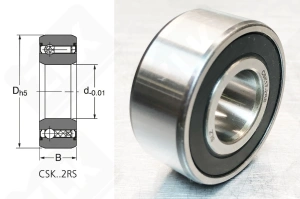 Подшипник CSK30 радиальный шариковый 30-62-16 мм