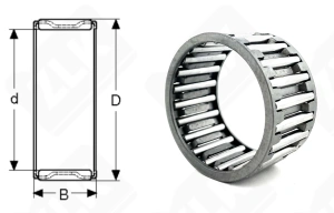 Подшипник K45x53x28 радиальный игольчатый 45-53-28 мм
