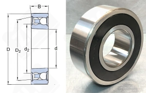 Подшипник 111513Е (2213E2RS1KTN9) радиальный шариковый самоустанавливающийся 65-120-31 мм