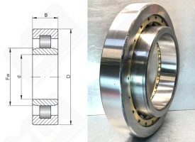 Подшипник 32244 Л (NU244MA) радиальный роликовый 220-400-65 мм
