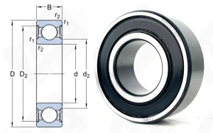 Подшипник 1505 (22052RS) радиальный шариковый 25-52-18 мм