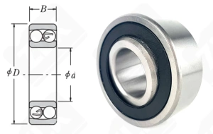 Подшипник 1610 (23102RS) радиальный шариковый самоустанавливающийся 50-110-40 мм