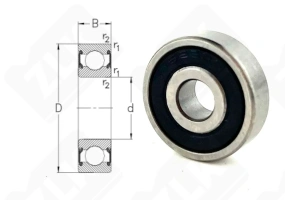Подшипник 180025 (6252RS) радиальный шариковый 5-16-5 мм
