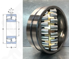 Подшипник 3003128 H (23028ACMBW33) радиальный роликовый самоустанавливающийся 140-210-53 мм