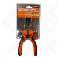 Съемник стопорных колец 180мм (сжим) загнутые OMBRA  440207