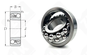 Подшипник 1306 (1306) радиальный шариковый самоустанавливающийся 30-72-19 мм