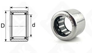 Подшипник HK1214 RS радиальный игольчатый 12-18-14 мм