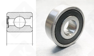 Подшипник 20803 радиальный шариковый 17-47-15.5 мм