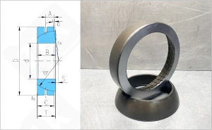 Подшипник GAC100S/K шарнирный упорный 100-150-32 мм