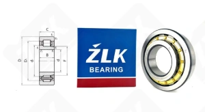 Подшипник 42321 Л (NJ321EM) радиальный роликовый 105-225-49 мм