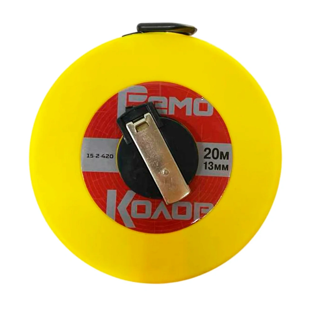 Рулетка 20 м геодезическая лента ПВХ  