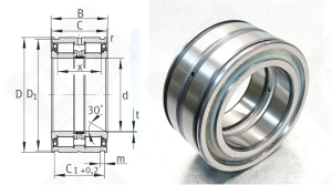 Подшипник SL045016 радиальный роликовый 80-125-60 мм