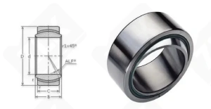 Подшипник GAC 80 S шарнирный упорный 80-125-29 мм