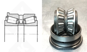 Подшипник 697306 радиально-упорный роликовый конический 30-72/82-47 мм