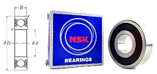 Подшипник шариковый (27TM01C4) 27×68×18 мм NSK оригинал