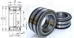 Подшипник SL045010PP радиальный роликовый 50-80-40 мм