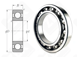 Подшипник 140 (6040) радиальный шариковый 200-310-51 мм