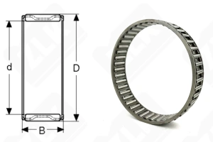 Подшипник 3KK95x103x40Д радиальный игольчатый 95-103-40 мм
