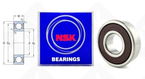 Подшипник 180204 (6204DDUCM) радиальный шариковый 20-47-14 мм