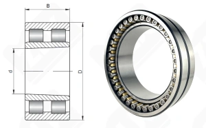 Подшипник 4162938 (6) (NNU4938BK/SPW33) радиальный роликовый 190-260-69 мм