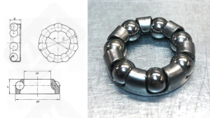 Подшипник 1/4"х7 радиальный шариковый 15-25-8 мм
