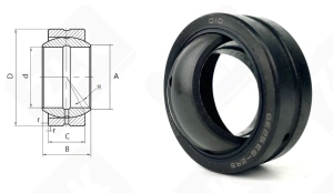 Подшипник ШСП25 (GE25ES2RS) шарнирный 25-47-18/28 мм