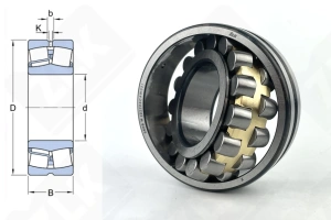 Подшипник 3508 Н (22208CAW33,22208MBW33) радиальный роликовый самоустанавливающийся 40-80-23 мм