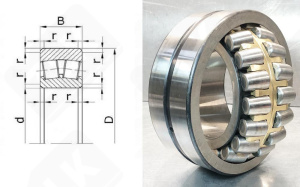 Подшипник 4003126 Н (30) (24026ACMBW33C3) радиальный роликовый самоустанавливающийся 130-200-69 мм